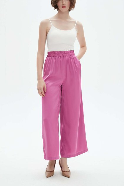 Wide-Leg Straight-Leg Women's Trousers