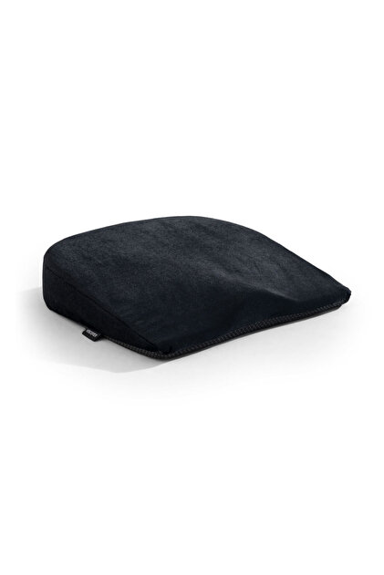 Inclined (Non-Slip Base) Visco Orthopedic Car and Office Seat Cushion, 40X38X10/3 Cm, Black