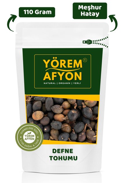 Hatay Yöresinin Tabiatın Kadim Nimeti Yerli Defne Tohumu, Defne Meyvesi {Laurus Nobilis} | 110Gr.