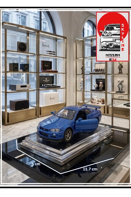 OYUNCAKSAHİLİ Nissan Skyline Gtr R34 RS 1.35 Diecast Metal Araba