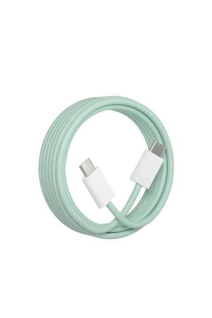 1m Green 1pcs 60W for USB C to iPhone 16 Cable Charging Type C to Type C Fast Charger Cord for iPhon