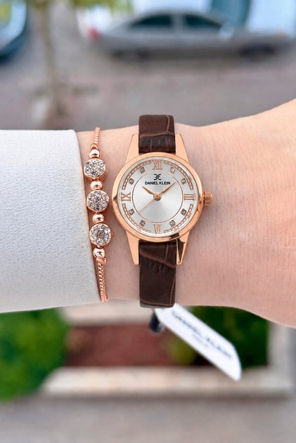 Kasası Bakır Kordonu Black Renk 25 mm 24 Ay Garantili Kadın Kol Saati