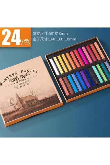 24 colors DIY Handicrafts 12/24/36/48 Color Chalk Set Color Suitable for Beginners A Variety of Pain