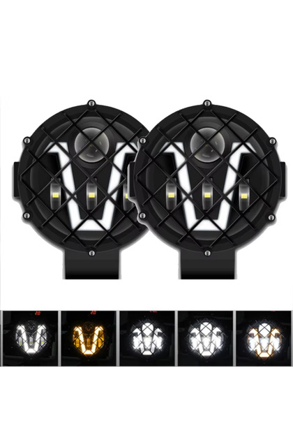 2Pcs V Work Light 1/2 Pcs 7Inch Car LED Work Light Bar Driving Lamp for Jeep Offroad Boat Tractor Tr