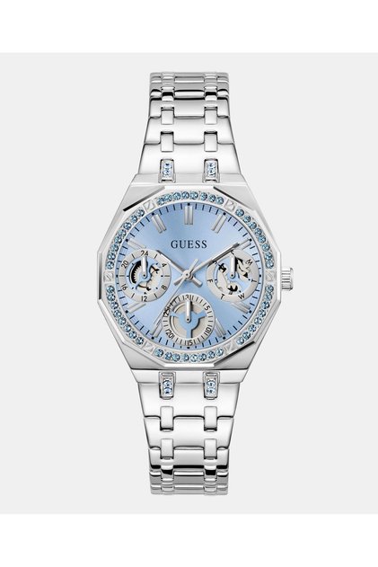 Ladies Silver Tone Multi-function Watch