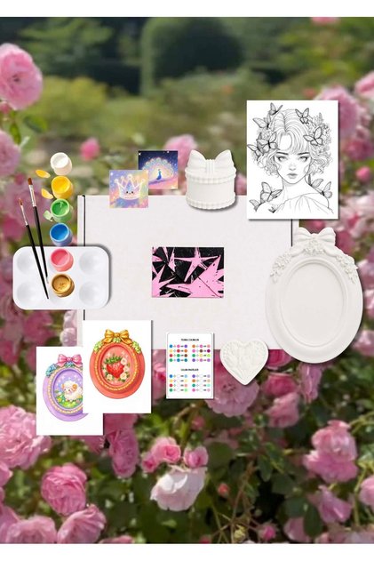 Spring Dream - DIY Art Kit set creativ de pictura din ceramica