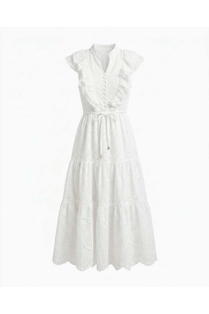 White Embroidered Angel Dress