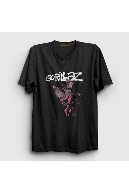 Unisex Black Hollow Gorillaz T-shirt 54636tt