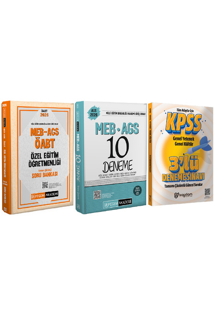 CBTセット キーワード全巻＋模擬試験＋セルフチェックvol3,6 Yönerge Yayınları 2026 MEB-AGS ÖABT Özel Eğitim Öğretmenliği