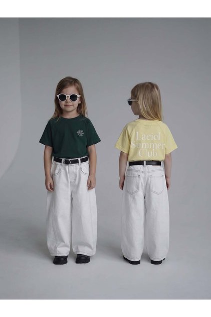 Girl's White Wide-Leg Pants – Comfortable Fit, Stylish Summer Combination