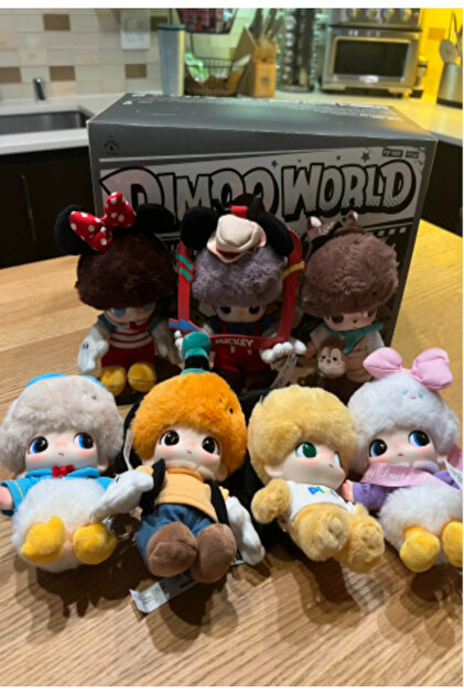 BLACK DİAMOND PLUSH TOY Dımoo World Disney Serisi + Labubu Skull
