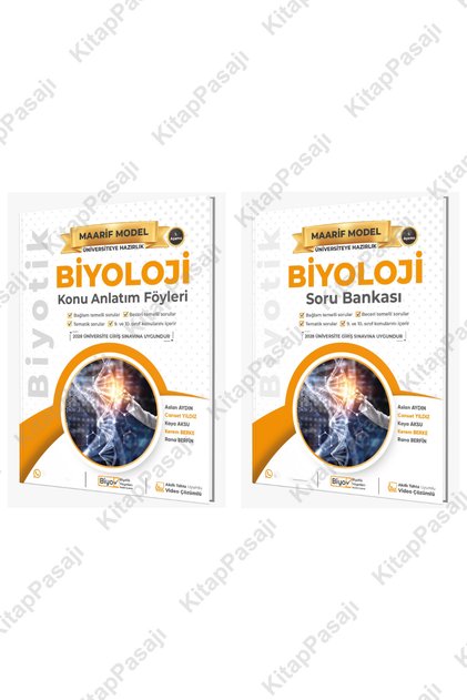 Üniversiteye Hazırlık 1. Aşama Biyoloji Maarif Model Konu Anlatım Föyleri ve Soru Bankası Seti 2028
