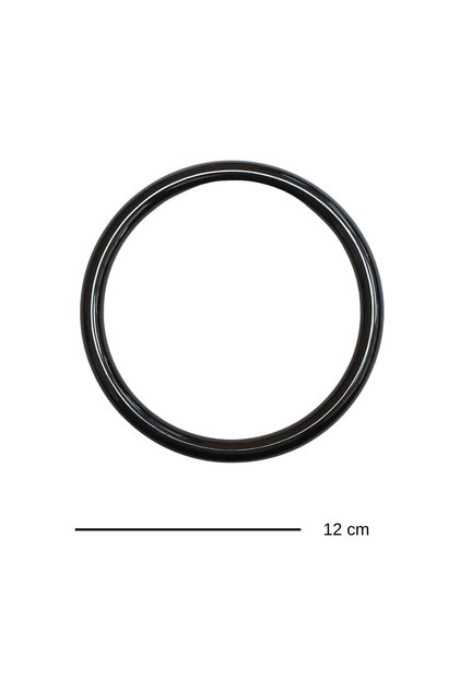12 CM AKRİLİK YUVARLAK PLASTİK ÇANTA SAPI / 2 ADET