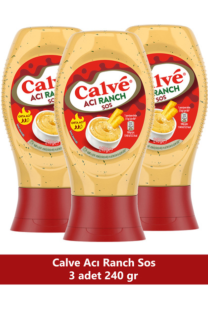 Acılı Ranch Sos 240 gr x 3 Adet