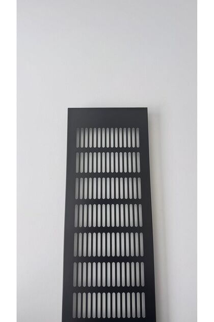 12x40cm Aluminyum Havalandırma Menfezi 120*400mm , Siyah
