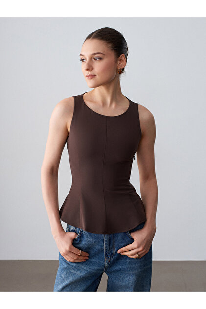 50544 Corset Peplum Blouse