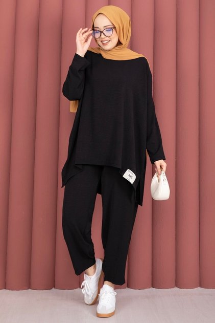 Arma Detailed Casual Summer Suit Black