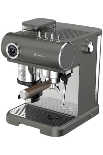 Commercial Espresso Machine with Built-in Grinder, 19 Bar, 1.5L Tank, 1350 W, Black (ME-CCM2071)