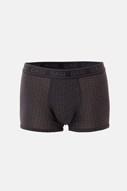 Boxer negru cu model din micro modal