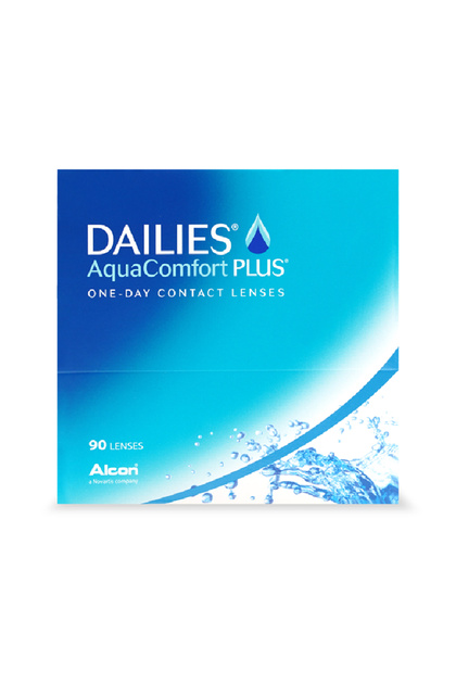 Dailies AquaComfort Plus Pack Of 90, Daily Disposable Contact Lenses, Clear Contact Lenses