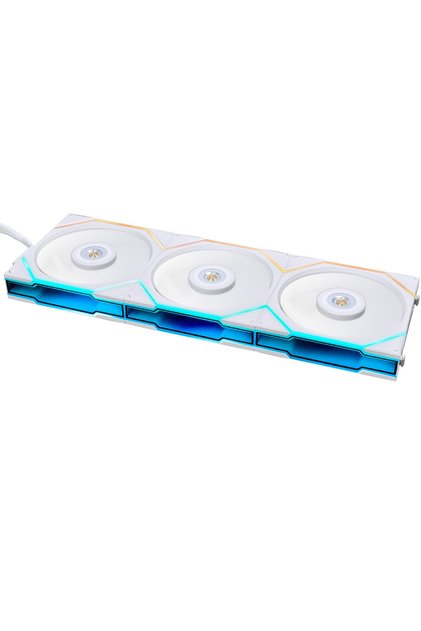 مراوح UNI Fan TL 120 ثلاثية مع وحدة تحكم - لون أبيض