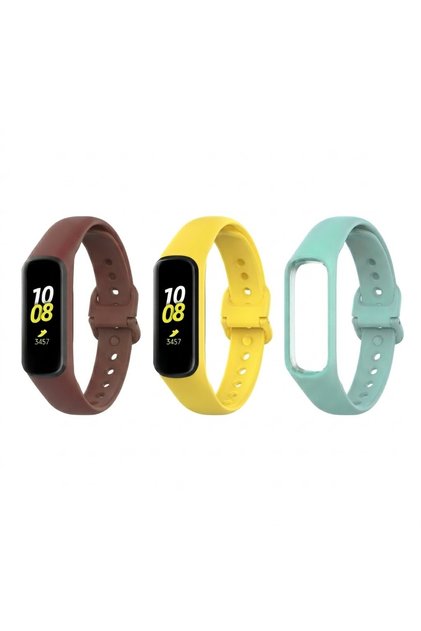 Samsung Galaxy Fit 2 Uyumlu R220 TME Silikon Kordon Kayış 3lü Set
