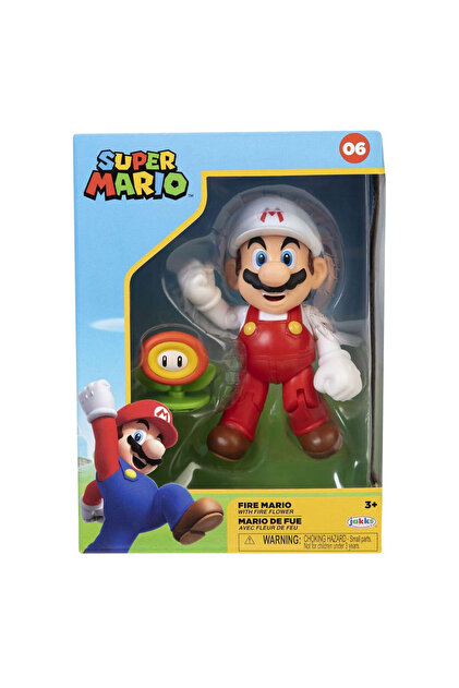 Super mario Nintendo Figürü Buz Mario ve Çiçek 10 cm - Fiyatı