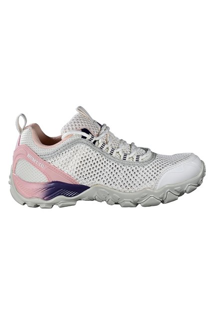 Women's Outdoor Trekking Sports Shoes - Breathable Mesh Cream-Pink