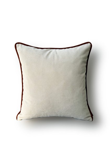 "Beige" Velvet Textured Cushion Cover - 45X45