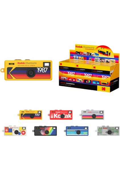 Style Retro Keychain Digital Camera 3PCS Mix Colour Combo Mini Portable Camera with Vintage Design