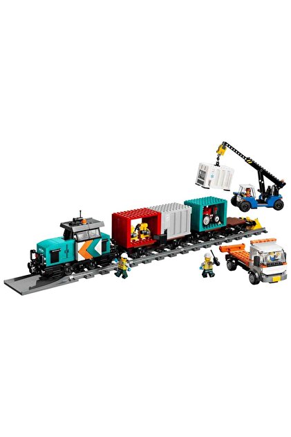 LEGO City Vinç ve Kamyonlu Liman Yük Treni – 60509 (803 Parça