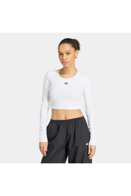 Ess Rib Crop Ls Kadın Spor T-shirt KR1131