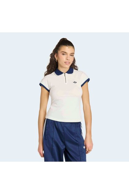 Rib Polo Tee Kadın Spor T-shirt KS7357