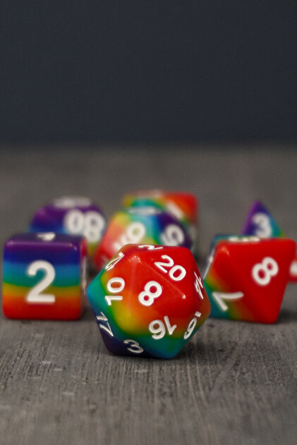 Mages Market Chromatic Akrilik Zar Seti | DND, FRP, TTRPG | Renkli