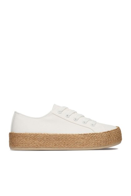 Espadrile de damă albe