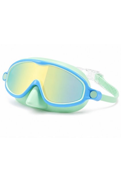 Wide Angle Anti-Fog Uv Children's Swimming Goggles with Ear Plugs Pool and Sea Goggles Diving Goggles Mask