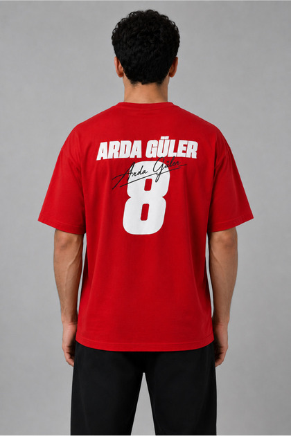 Unisex Oversize T-Shirt Turkey Ay Yıldız Arda Güler T-Shirt 2026 World Cup Front and Back Printed T-Shirt Short Sleeve Summer Top Turkey National Team T-Shirt