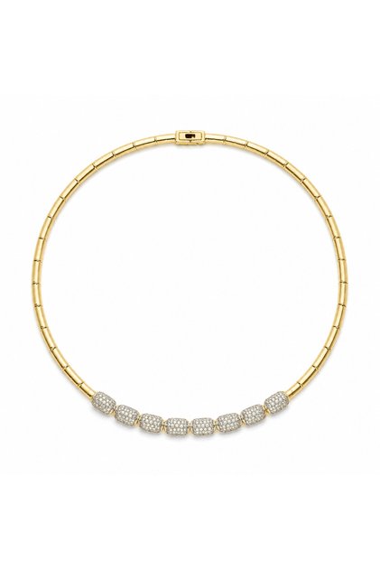 Oria Segment Gold Necklace