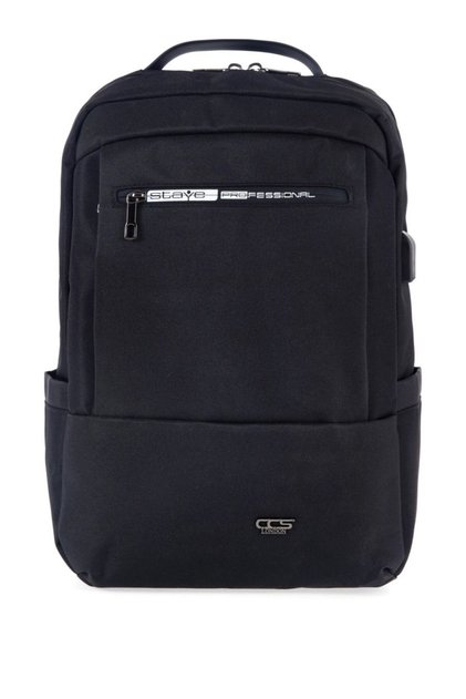 51481 Rucsac negru cu compartiment pentru laptop, curea de transport și sistem anti-transpirație