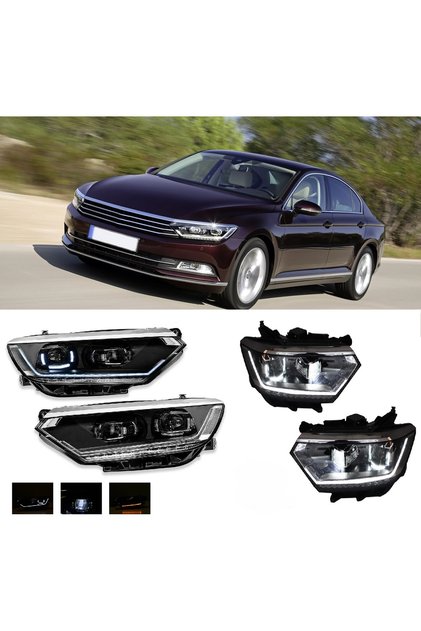 VOLKSVAGEN PASSAT B8 2016-2017-2018-2019 R LİNE LEDLİ ÖN FAR