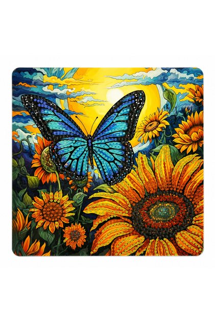 5D Diamond Stone Embroidery Kit Painting 20X20 cm Butterfly Pattern Diamond Painting