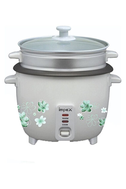 RC 2804 2.8L Drum Rice Cooker & Steamer, Auto Cook/Warm, Glass Lid, 1000W AC, Aluminium Pot