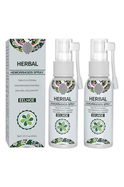 EELHOE EELHOE 2pcs Herbal Hemorrhoids Spray - Soothing Relief with Natural Ingredients - Fast-Acting Formula for Hemorrhoid Discomfort - (2x30ML)