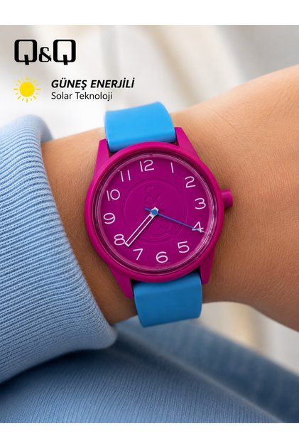 Sea, Pool Waterproof Solar Powered 42mm Large Case Unisex Wristwatch Silicone Cord Gift Boxed