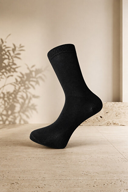 Diabetic Men's Bamboo Cotton Socks, Non-Elastic, Non-Squeezing, Comfortable Socks, Pack of 12