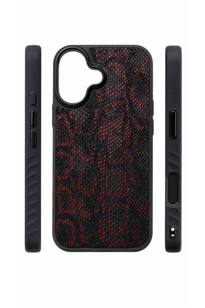iPhone 17 Compatible Snake Pattern Camera Protected Phone Case Cover