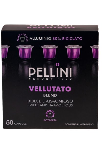 Vellutato Cafea capsule 50 bucati, compatibil Nespresso, 275g (5.5g x 50)