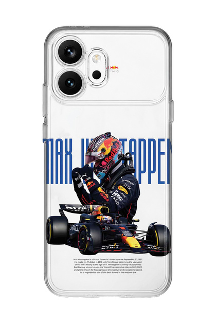 Honor 600 Compatible Max Verstappen Patterned Transparent Phone Case