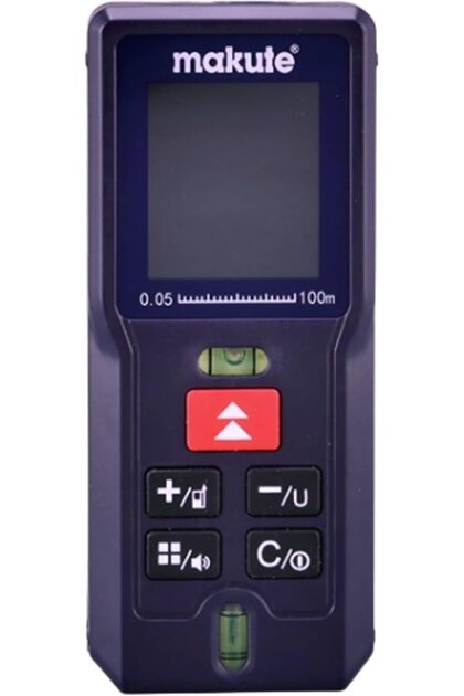 100M Laser Distance Meter with Electronic Angle Sensor, ±2mm Accuracy, LCD Display, 99 Data Memory