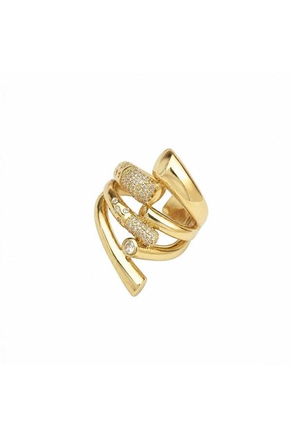 Helix adjustable gold ring